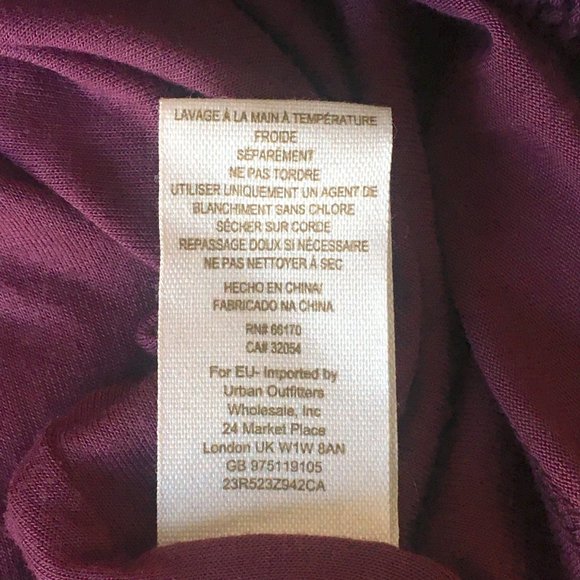 Free People Open Scoop Back Bodycon Dress Purple Large - Picture 6 of 6